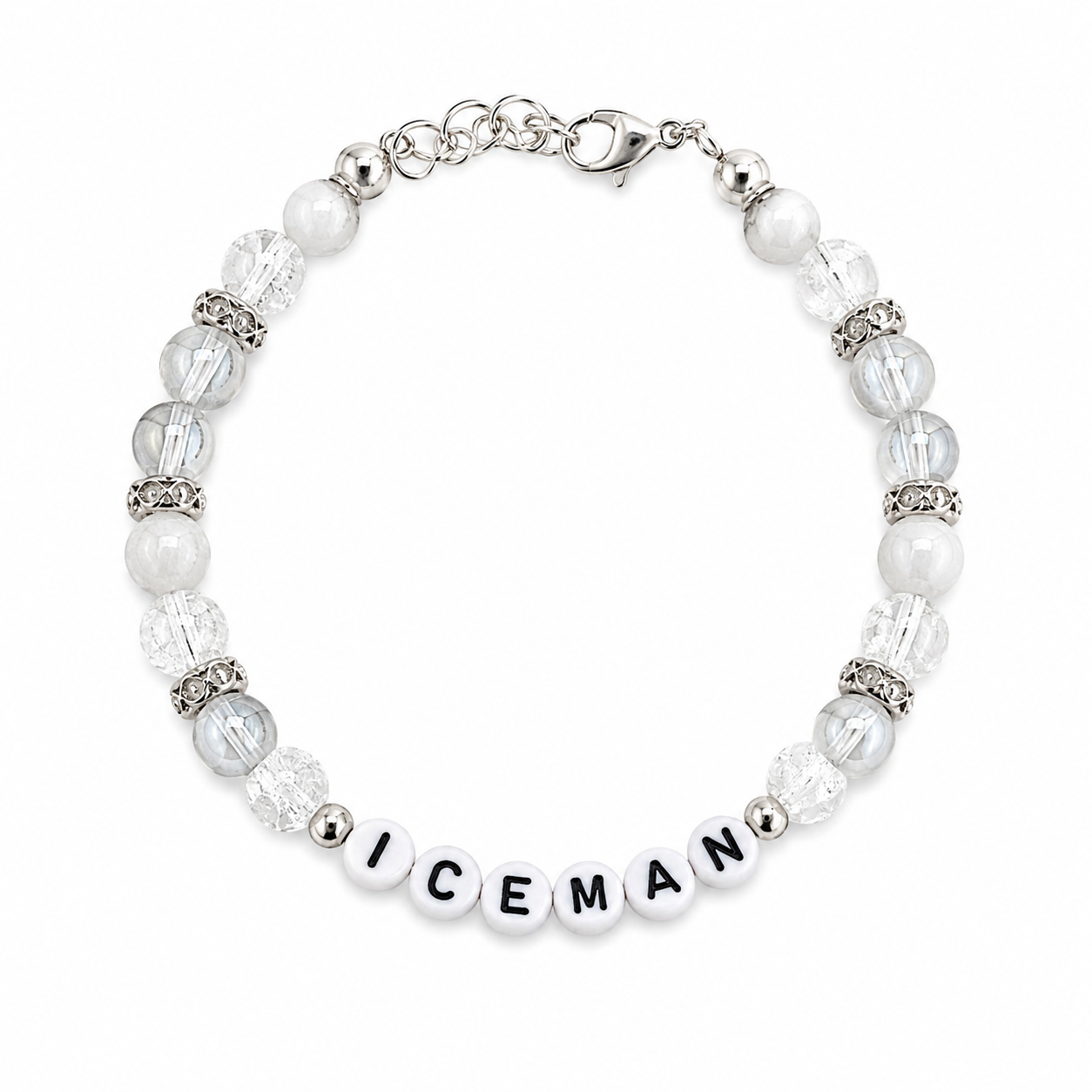 THE ICEMAN BEADED BRACELET