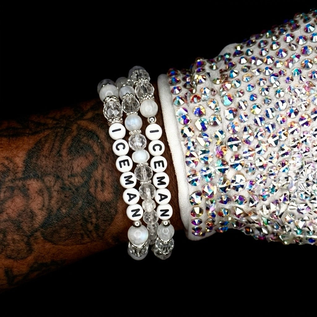 THE ICEMAN BEADED BRACELET